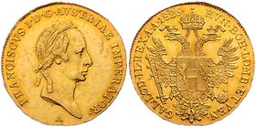 Franz I. 1806 - 1835
 Dukat 1826 A Wien. 3,49g. Fr. 89 vz/stgl