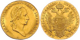 Franz I. 1806 - 1835
 Dukat 1830 A Wien. 3,50g. Fr. 103 f.stgl