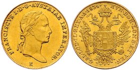 Franz I. 1806 - 1835
 Dukat 1834 E Karlsburg. 3,50g. Fr. 115 vz