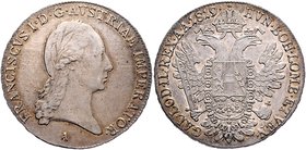 Franz I. 1806 - 1835
 1/2 Taler 1819 A Wien. 14,00g. Fr. 220 vz