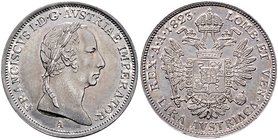 Franz I. 1806 - 1835
 Lire 1823 A Wien. 4,38g. Fr. 647 stgl/EA