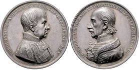 Ferdinand I. 1835 - 1848
 Ag - Medaille 1846 zum 50. Jahrestag des Erzherzogs Joseph als Pfalzgraf von Ungarn, Brustbild Ferdinands r. in Krönungsman...