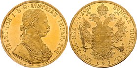 Franz Joseph I. 1848 - 1916
 4 Dukaten 1899 Wien. 14,00g. Fr. 1148 EA/f.stgl
