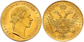 Franz Joseph I. 1848 - 1916
 Dukat 1856 E Karlsburg. 3,50g. Fr. 1180 f.stgl