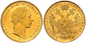 Franz Joseph I. 1848 - 1916
 Dukat 1859 V Venedig. 3,48g. Fr. 1194 vz