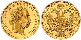Franz Joseph I. 1848 - 1916
 Dukat 1895 Wien. 3,49g. Fr. 1254 stgl.