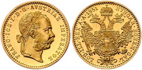 Franz Joseph I. 1848 - 1916
 Dukat 1951 Wien. 3,52g. Fr. 1275 stgl.