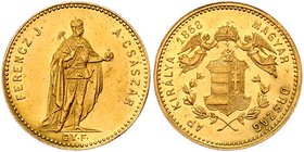 Franz Joseph I. 1848 - 1916
 Dukat 1868 GY.F. Karlsburg. 3,49g. Fr. 1707 vz