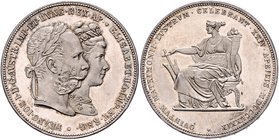 Franz Joseph I. 1848 - 1916
 2 Gulden 1879 Wien. 24,72g. Fr. 1903 stgl