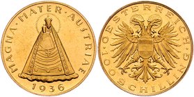 1. Republik 1918 - 1933 - 1938
 100 Schilling 1936 Wien. 23,52g. Her. 14 vz
