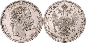 Franz Joseph I. 1848 - 1916
 LOT 6 Stk. Doppelgulden, 1859 B, 1867 A, 2x 1869 A, 1871 A und 1880 ss/vz - vz +
