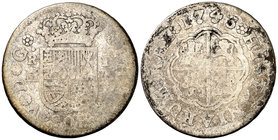 1743. Felipe V. Madrid. JA. 1 real. (Cal. 1552). 2,69 g. BC-.