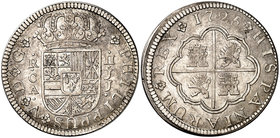 1725. Felipe V. Cuenca. JJ. 2 reales. (Cal. 1164). 5,09 g. MBC+/MBC.