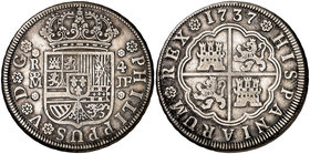 1737. Felipe V. Madrid. JF. 4 reales. (Cal. 1004). 12,95 g. Escasa. MBC.