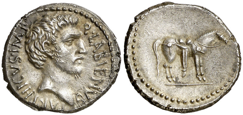 (40 a.C.). Labieno / Q. Atius Labienus Parthicus. Ceca oriental. Denario. (Craw....