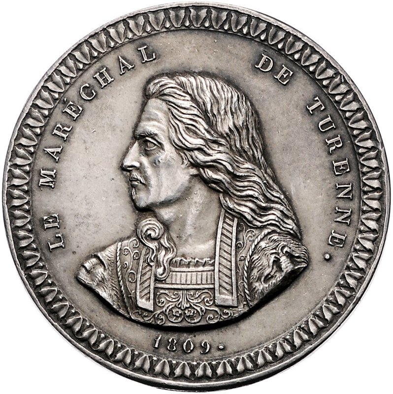Baden Carl Friedrich 1738-1811 Silbermedaille 1809 einseitig (unsign.) a.d. Mars...