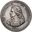 Baden Carl Friedrich 1738-1811 Silbermedaille 1809 einseitig (unsign.) a.d. Marschall Henri de La Tour d’Auvergne, Vicomte de Turenne 1611-1675, Befeh...