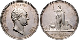Bayern Maximilian I. Joseph 1806-1825 Silbermedaille o.J. (v. Losch) Preis für Studenten Witt. 2482. 
48,1mm 58,2g vz+