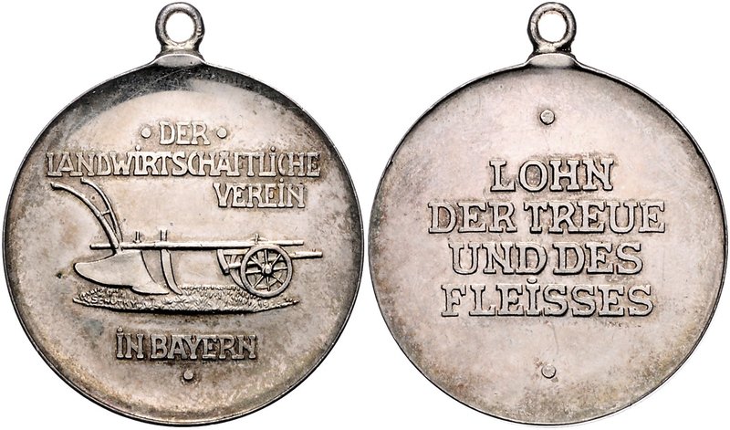 Bayern Maximilian I. Joseph 1806-1825 Silbermedaille o.J. Fleißmedaille des land...