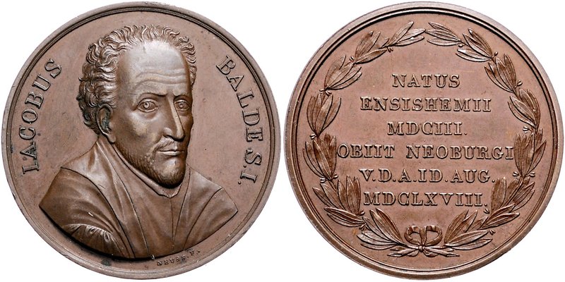 Bayern Ludwig II. 1864-1886 Bronzemedaille o.J. (v. Neuss) a.d. Hofprediger Maxi...