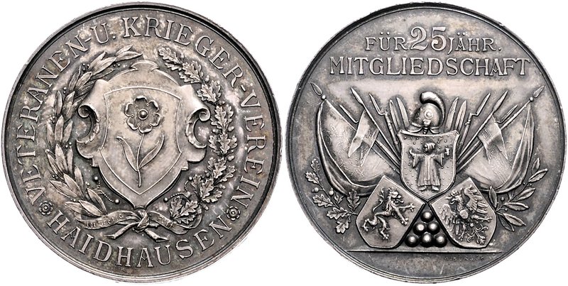 Bayern - München Silbermedaille o.J. (v. Boersch) Prämie des Veteranen- u. Krieg...