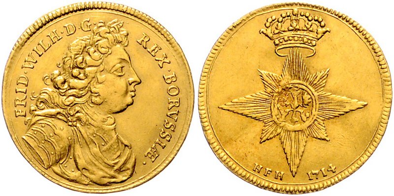 Brandenburg in den Marken - Preussen Friedrich Wilhelm I. 1713-1740 Dukat 1714 H...