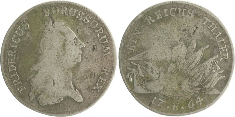 Brandenburg in den Marken - Preussen Friedrich II. der Große 1740-1786 Taler 176...