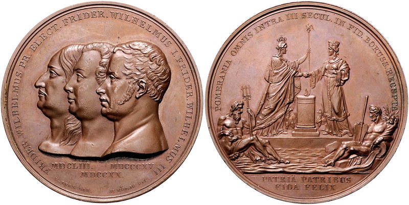 Brandenburg in den Marken - Preussen Friedrich Wilhelm III. 1797-1840 Bronzemeda...