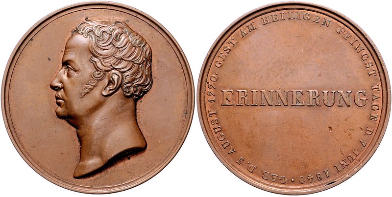 Brandenburg in den Marken - Preussen Friedrich Wilhelm III. 1797-1840 Bronzemeda...