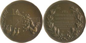 Brandenburg in den Marken - Preussen Wilhelm I. 1861-1888 Bronzemedaille o.J. (v. Brasch/Kullrich) Prämie für züchterische Leistungen des Ministeriums...