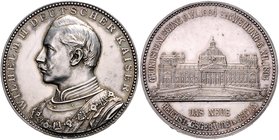 Brandenburg in den Marken - Preussen Wilhelm II. 1888-1918 Silbermedaille 1894 (v. Oertel) a.d. Einweihung des Reichstagsgebäudes, i.Rd: * PRO * GLORI...