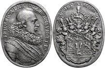Braunschweig und Lüneburg - Wolfenbüttel Friedrich Ulrich 1613-1634 Bleiabschlag des Goldenen Gnadenpfennigs 1620. Diese Medaille ist lt. den Ausführu...