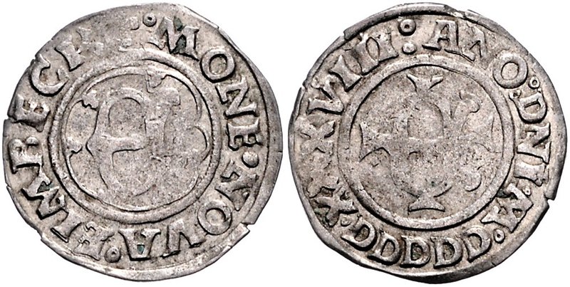 Einbeck Körtling 1538 Buck 18. aus Fd. Fulda 88. 
1,39 g ss
