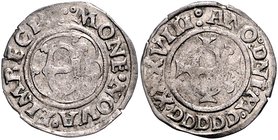 Einbeck Körtling 1538 Buck 18. aus Fd. Fulda 88. 
1,39 g ss