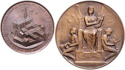 Frankfurt - Stadt Lot von 7 Stücken: Bronzemedaille 1829 (v. Zollmann) a.d. Jubiläumsfeier des Gymnasiums (vz, 39,0mm 31,0g), Zinnmedaille 1880 (unsig...