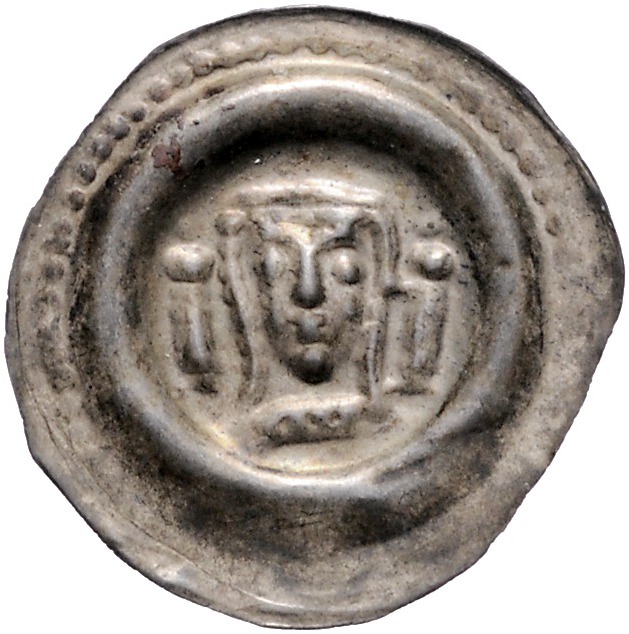 Hessen - Landgrafschaft Sophia Herzogin von Brabant 1247-1284 Brakteat Marburg I...