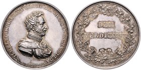Hessen - Kassel Wilhelm II. 1821-1831 Verdienstmedaille o.J. (v. Körner) wurde von 1821-1833 verliehen 
37,3mm 19,2g vz