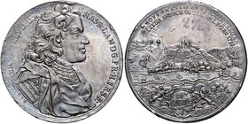 Hessen - Darmstadt Ernst Ludwig 1678-1739 Reichstaler 1714 Ausbeute der Grube Itter, Mzm. B.J. Bethmann Dav. 2315. Schütz 2868. Müs. 28.2/ 4. 
herrli...