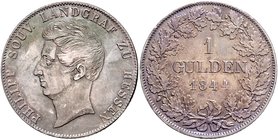 Hessen - Homburg Philipp 1839-1846 1 Gulden 1841 AKS 167. Jg. 7. 
 ss-vz