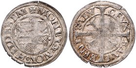 Hildesheim - Stadt Kleiner Schilling o.J. (1531-1542) (Nachahmung des Tiroler Kreuzers) Typus III. Über dem Schild ein Kreuzchen, zu den Seiten des Sc...