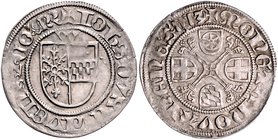Kleve Johann II. 1481-1521 Albus 1513 Wesel Noss 244. Fd. Fulda 55 (1 Ex.). 
1,86 g ss-vz