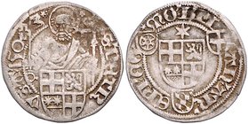 Köln - Erzbistum Hermann IV. von Hessen 1480-1508 Schilling 1503 Noss 499. Schulten 1616. aus Fd. Fulda 19. 
1,10 g ss