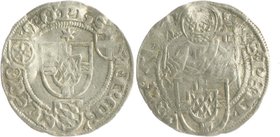 Köln - Erzbistum Philipp II. Graf von Dhaun 1508-1515 1/2 Albus 1514 (Zons) Noss 558. Schulten 1623. aus Fd. Fulda 20. 
l. gewellt, 0,98 g ss