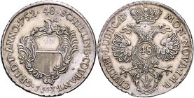Lübeck - Stadt Couranttaler 1752 J.J.J. zu 48 Schilling Behrens 291. Dav. 2420. 
kl.Sf. ss-vz