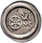 Mainz - Erzbistum Konrad III. Rhein- u. Wildgraf zu Dhaun. 1419-1434 Hohlringheller o.J. Bingen Wildgräflicher Löwe n.l., vor sich das Mainzer Rad Slg...