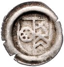 Mainz - Erzbistum Dietrich I. Schenk zu Erbach 1434-1459 Hohlringheller o.J. Wappen von Mainz - Jülich - Ravensburg Saurma 2504. aus Fd. Fulda 48 (die...