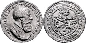 Nürnberg - Stadt Bleigussmedaille 1537 a.d. 'Genannten des Größeren Rates' Johannes Ulstat Imhof II, S 96 Nr. 8. Habich II.1, 1149. 
mit altem Beschr...