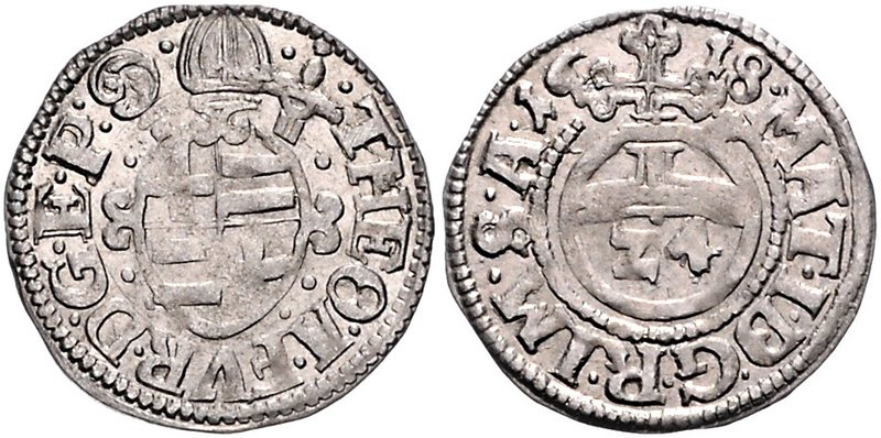 Paderborn - Bistum Dietrich IV. von Fürstenberg 1585-1618 Groschen 1618 Paderbor...