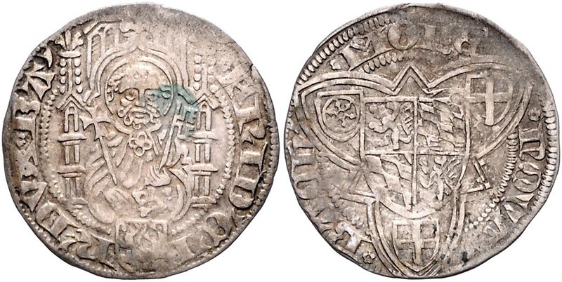 Pfalz - Kurpfalz Friedrich I. 1449-1476 Weißpfennig o.J. (1454/76) Bacharach St....
