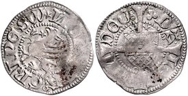 Pommern - Greifswald, Stadt Schilling o.J. Jüngerer sundischer Schilling seit 1429 Jesse vgl. 493. Dannenberg vgl. 213. 
Knickspur, Sr., Prschw. ss